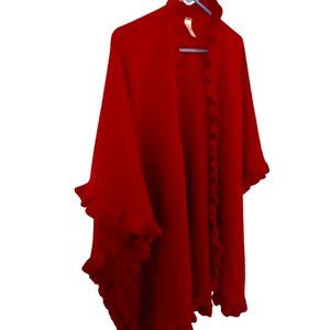 EUC | Beautiful Red Shawl by Worthington